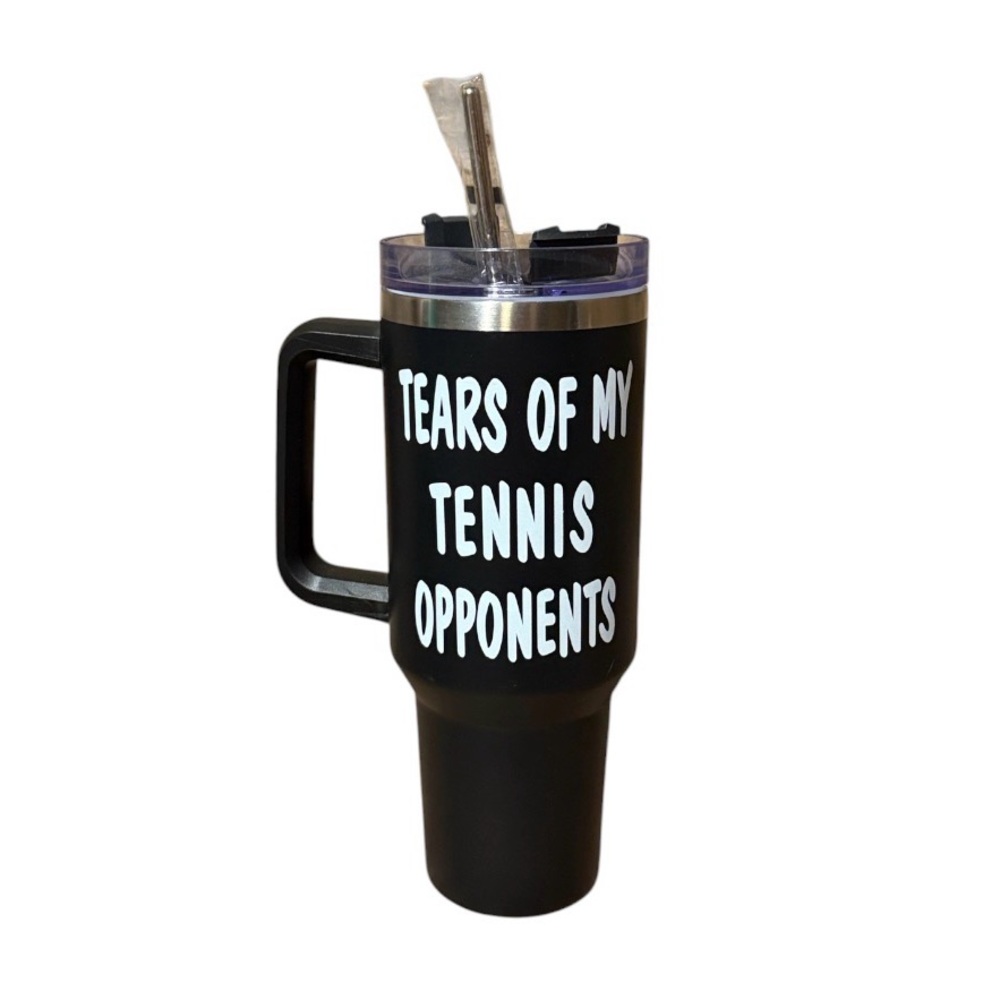 💰BOGO FREE Funny Tennis Player Stainless Steel Water Cup Mug